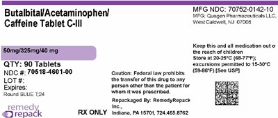 Mm1 (Butalbital Acetaminophen Caffeine 50mg 325mg 40mg 70518 4601 00)